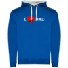 Sudadera Con Capucha I Love Dad Two-Colour